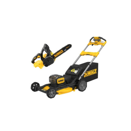 DCMWSP156N DeWALT 2x18V savaeigė akumuliatorinė žoliapjovė + DCM565N 18V grandininis pjūklas 30 cm