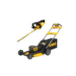 DCMWSP156N DeWALT 2x18V savaeigė akumuliatorinė žoliapjovė + DCMHT563N 18V gyvatvorių žirklės