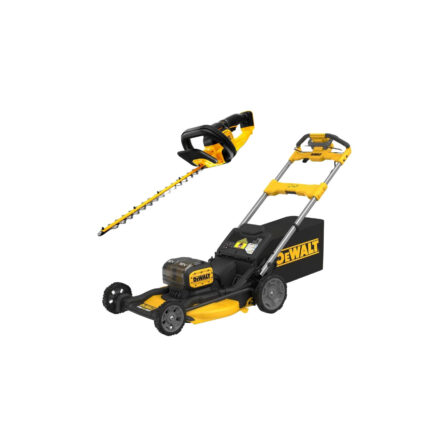 DCMWSP156N DeWALT 2x18V savaeigė akumuliatorinė žoliapjovė + DCMHT563N 18V gyvatvorių žirklės