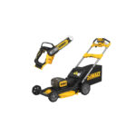 DCMWSP156N DeWALT 2x18V savaeigė akumuliatorinė žoliapjovė + DCMPS520N 18V grandininis pjūklas 20 cm