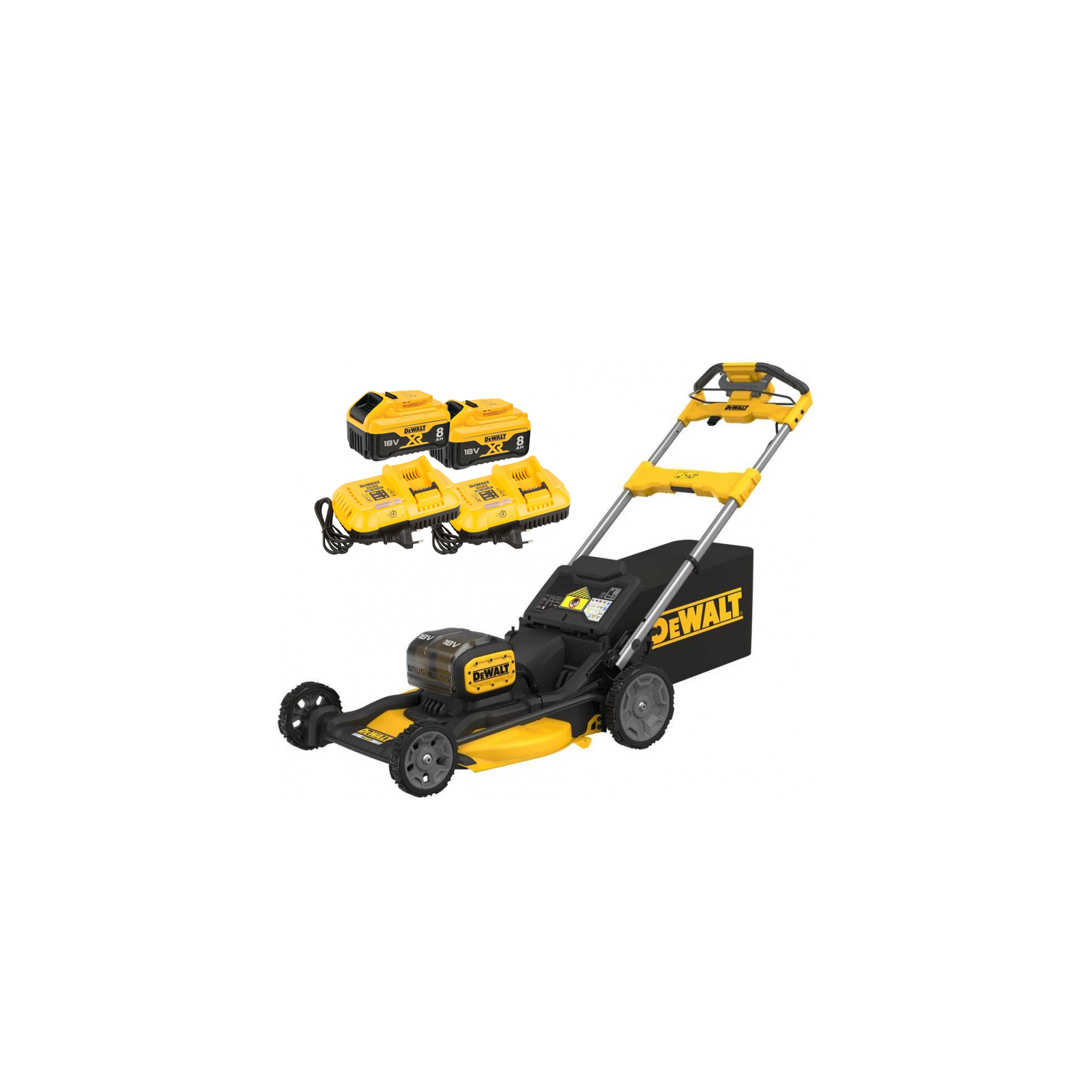 dcmwsp156w2-dewalt-2x18v-savaeige-akumuliatorine-zoliapjove-2x80-ah DCMWSP156W2 DeWALT 2x18V savaeigė akumuliatorinė žoliapjovė (2x8.0 Ah) - Image 1