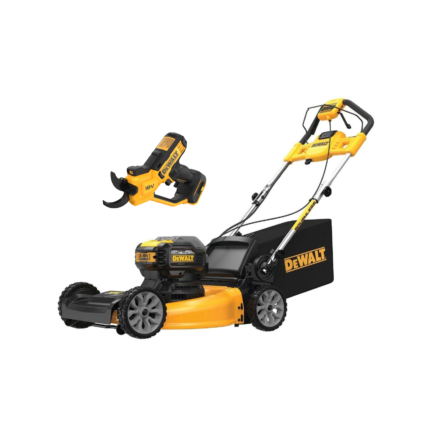DCMWSP564N DeWALT 2x18V XR akumuliatorinė savaeigė žoliapjovė + DCMPP568N 18V sekatorius