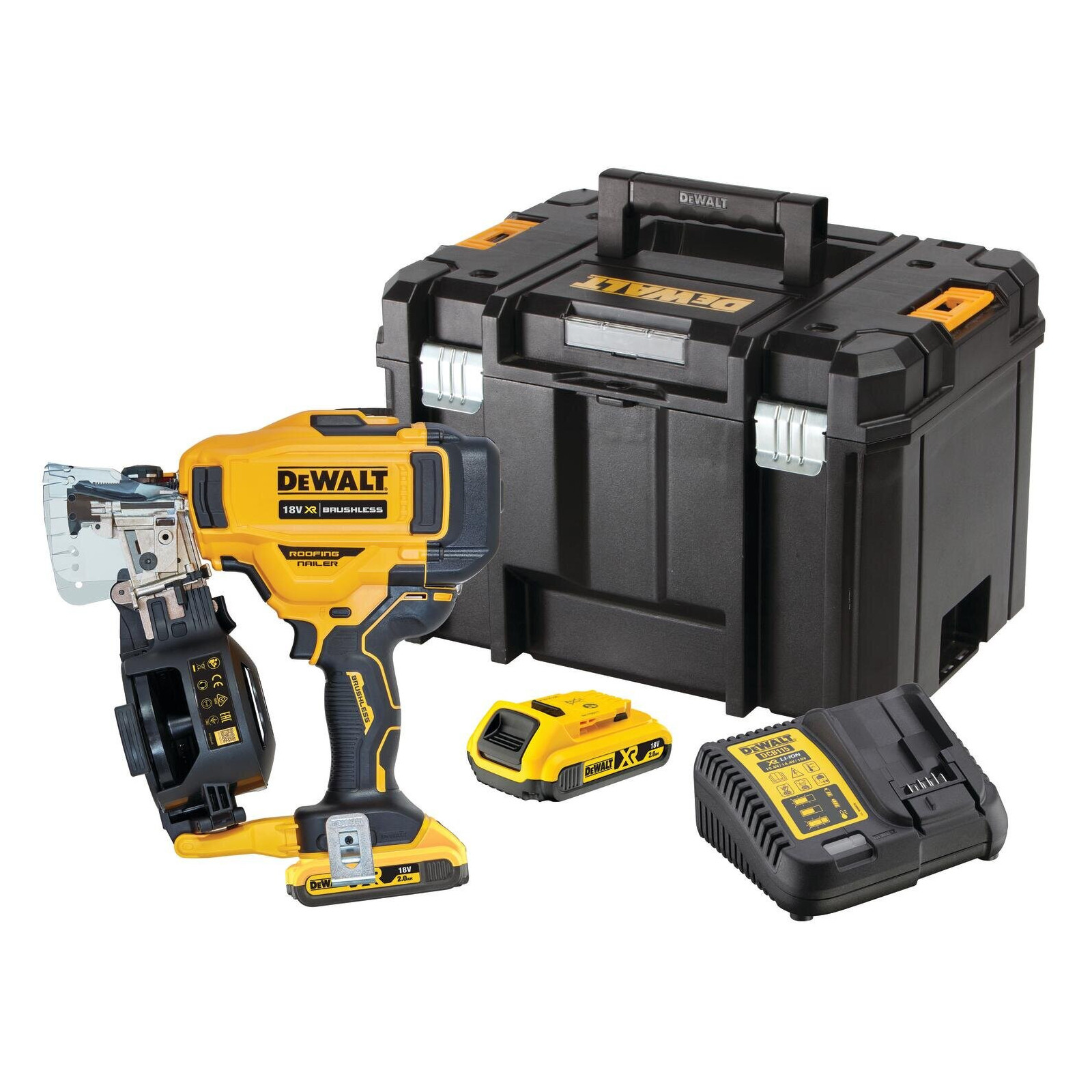 dcn45rnd2-dewalt-viniakale-stogo-dengimui-2x20-ah DCN45RND2 DeWALT viniakalė stogo dengimui (2x2.0 Ah) - Image 1
