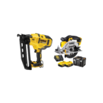 DCN660N DeWALT 18 V XR 16 Ga akumuliatorinė viniakalė + DCS391P2 18 V diskinis pjūklas