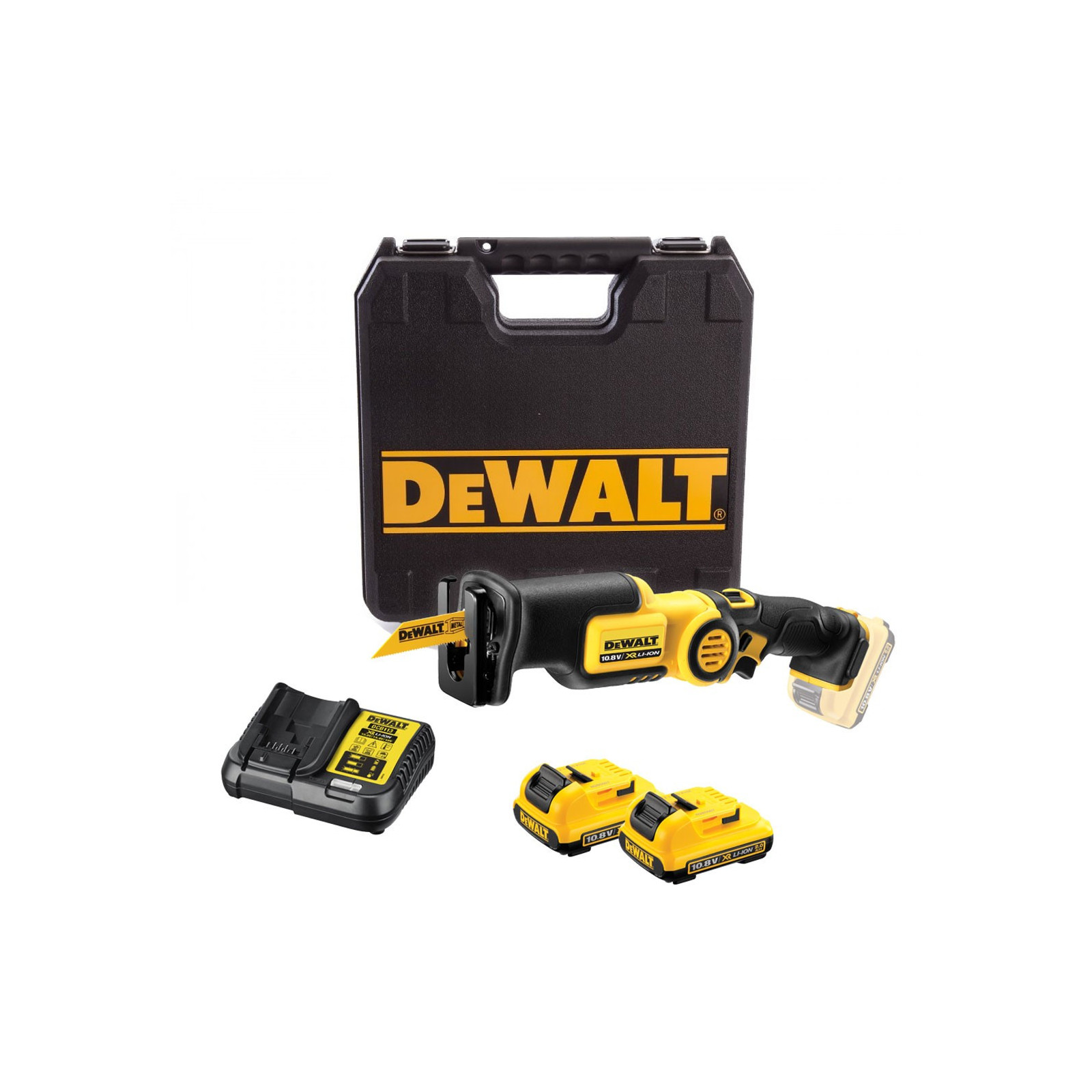 dcs310d2-dewalt-12v-tiesinis-pjuklas-2x20-ah DCS310D2 DeWALT 12V tiesinis pjūklas (2x2.0 Ah) - Image 1