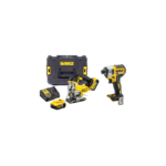 DCS331P2 DeWALT 18 V siaurapjūklis + DCF887N 18 V smūginis suktuvas