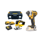 DCS334P2 DeWALT 18V siaurapjūklis + DCF887N 18V smūginis suktuvas