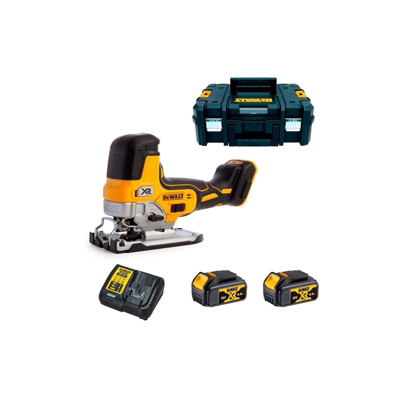 dcs335m2-dewalt-18v-siaurapjuklis-2x40-ah DCS335M2 DeWALT 18V siaurapjūklis (2x4.0 Ah) - Image 1