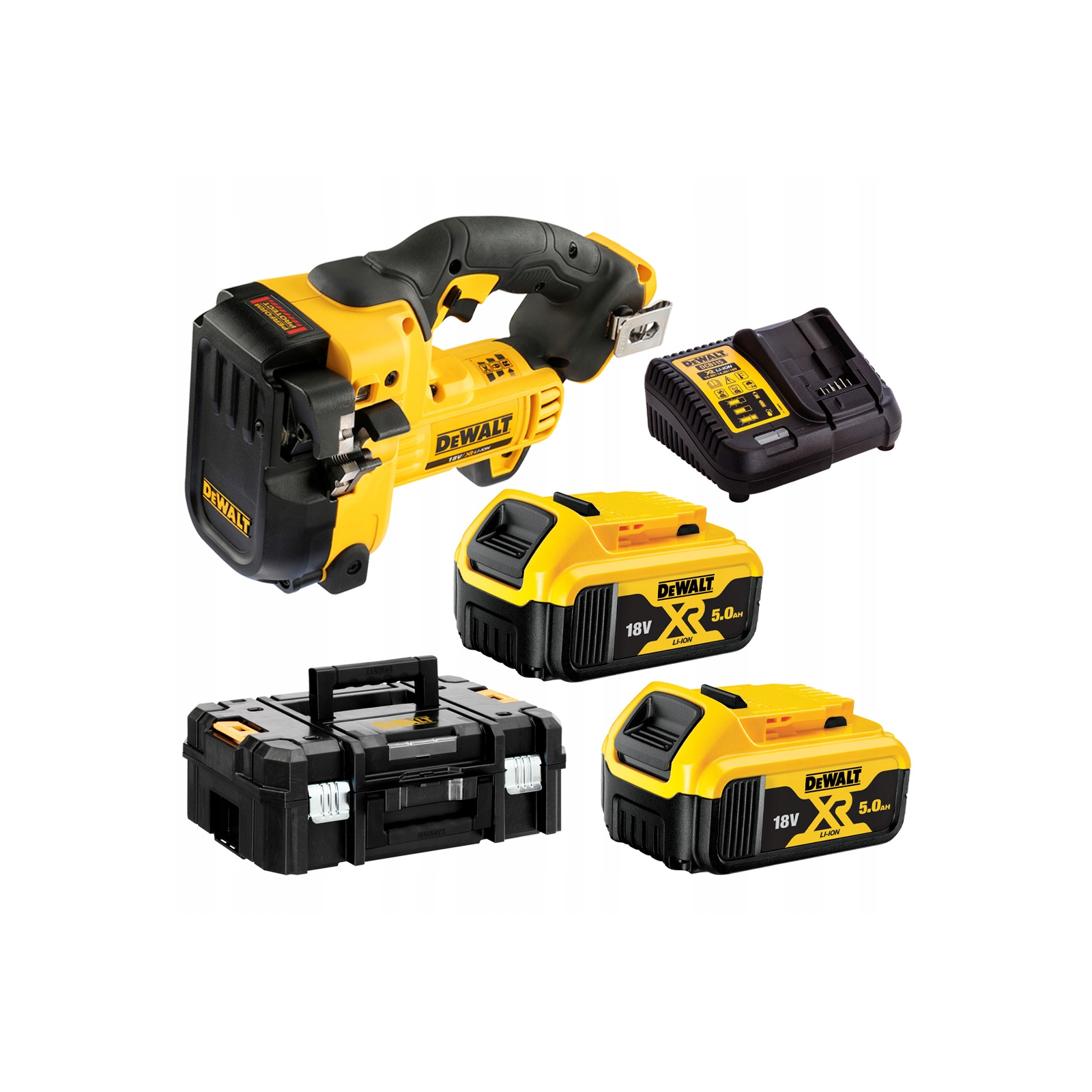 dcs350p2-dewalt-akumuliatorines-zirkles-strypams-kirpti-2x50-ah DCS350P2 DeWALT akumuliatorinės žirklės strypams kirpti (2x5.0 Ah) - Image 1