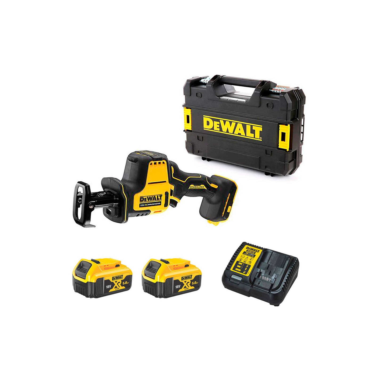 dcs369p2-dewalt-18v-tiesinis-pjuklas-2x50-ah DCS369P2 DeWALT 18V tiesinis pjūklas (2x5.0 Ah) - Image 1