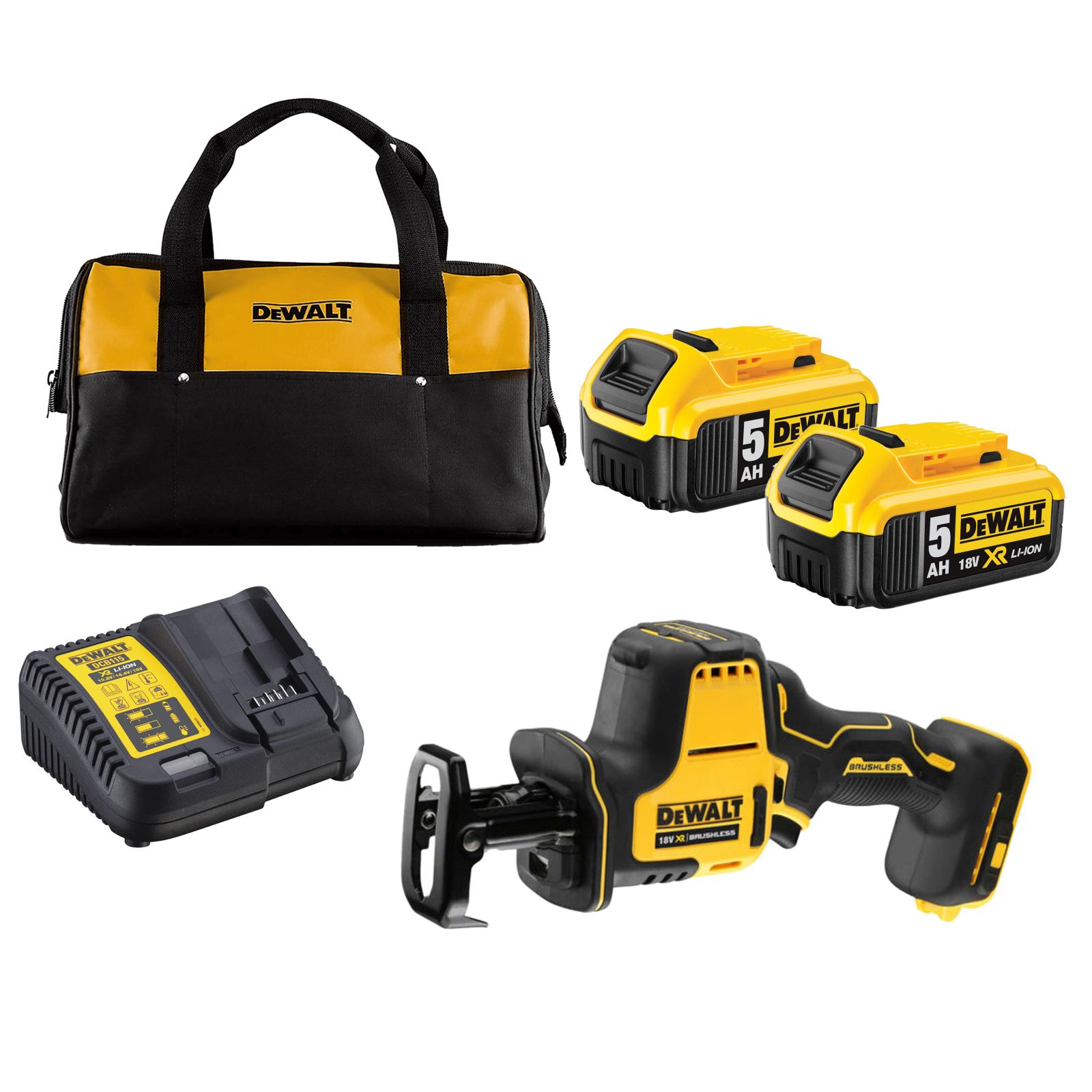 dcs369p2c-dewalt-18v-tiesinis-pjuklas-2x50-ah DCS369P2C DeWALT 18V tiesinis pjūklas (2x5.0 Ah) - Image 1