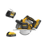 DCS383H2 DeWALT 18V metalo diskinis pjūklas (2x5.0 Ah)