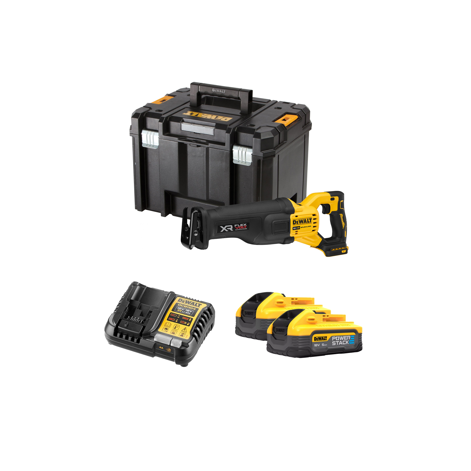dcs386h2t-dewalt-18v-flexvolt-advantage-tiesinis-pjuklas-2x50-ah DCS386H2T DeWALT 18V FLEXVOLT Advantage tiesinis pjūklas (2x5.0 Ah) - Image 1
