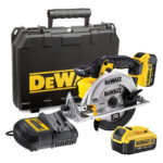 DCS391M2 DeWALT 18V diskinis pjūklas (2x4.0 Ah)