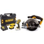 DCS391N DeWALT 18V diskinis pjūklas + DCF887P2 18V smūginis suktuvas