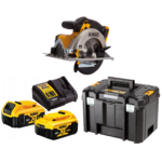 DCS391P2 DeWALT 18V diskinis pjūklas 165 mm (2x5.0 Ah)