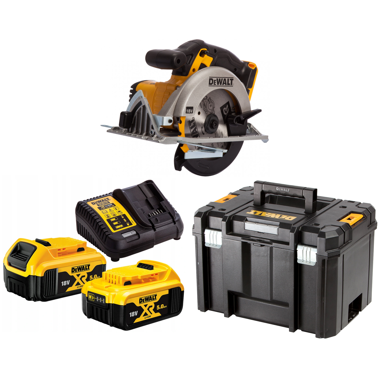 dcs391p2-dewalt-18v-diskinis-pjuklas-165-mm-2x50-ah DCS391P2 DeWALT 18V diskinis pjūklas 165 mm (2x5.0 Ah) - Image 1