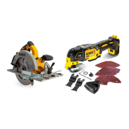 DCS572N DeWALT 18V diskinis pjūklas + DCS356N 18V daugiafunkcinis įrankis