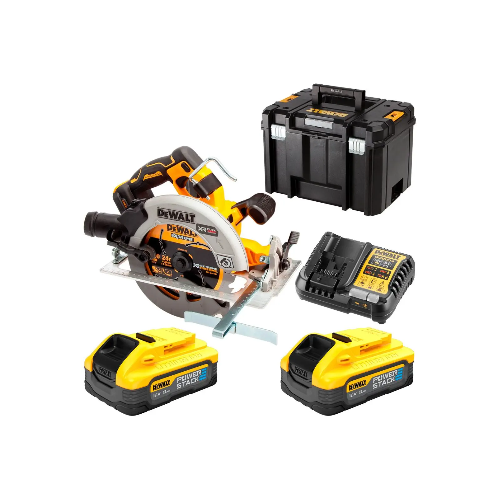 dcs573h2t-dewalt-18v-flexvolt-advantage-diskinis-pjuklas-190-mm-2x50-ah DCS573H2T DeWALT 18V FLEXVOLT ADVANTAGE diskinis pjūklas 190 mm (2x5.0 Ah) - Image 1
