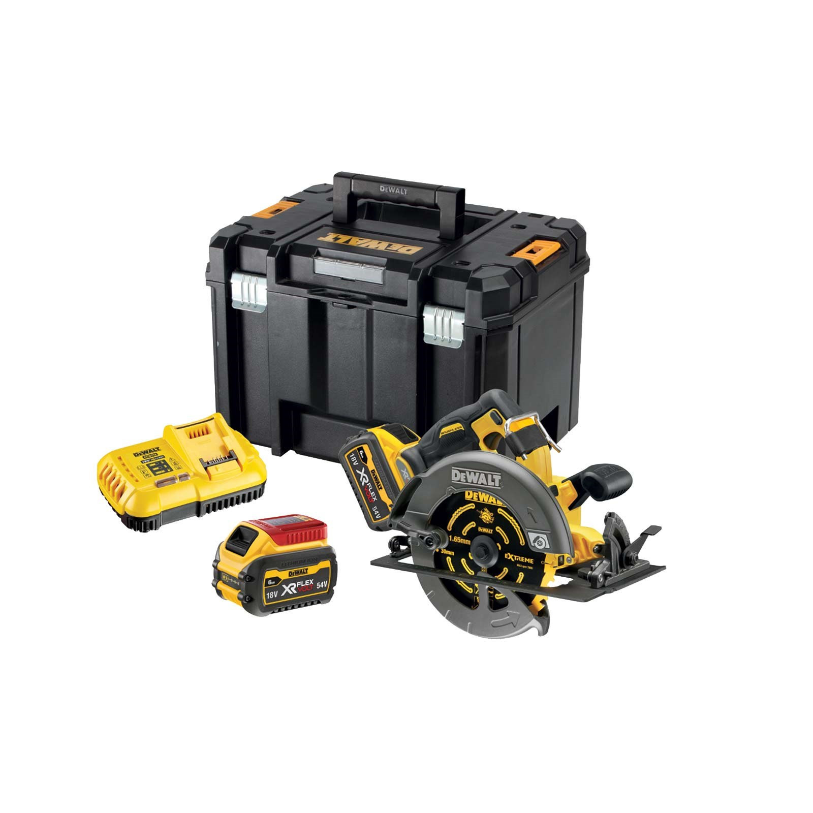 dcs578t2-dewalt-flexvolt-54v-diskinis-pjuklas-2x60-ah DCS578T2 DeWALT FLEXVOLT 54V diskinis pjūklas (2x6.0 Ah) - Image 1