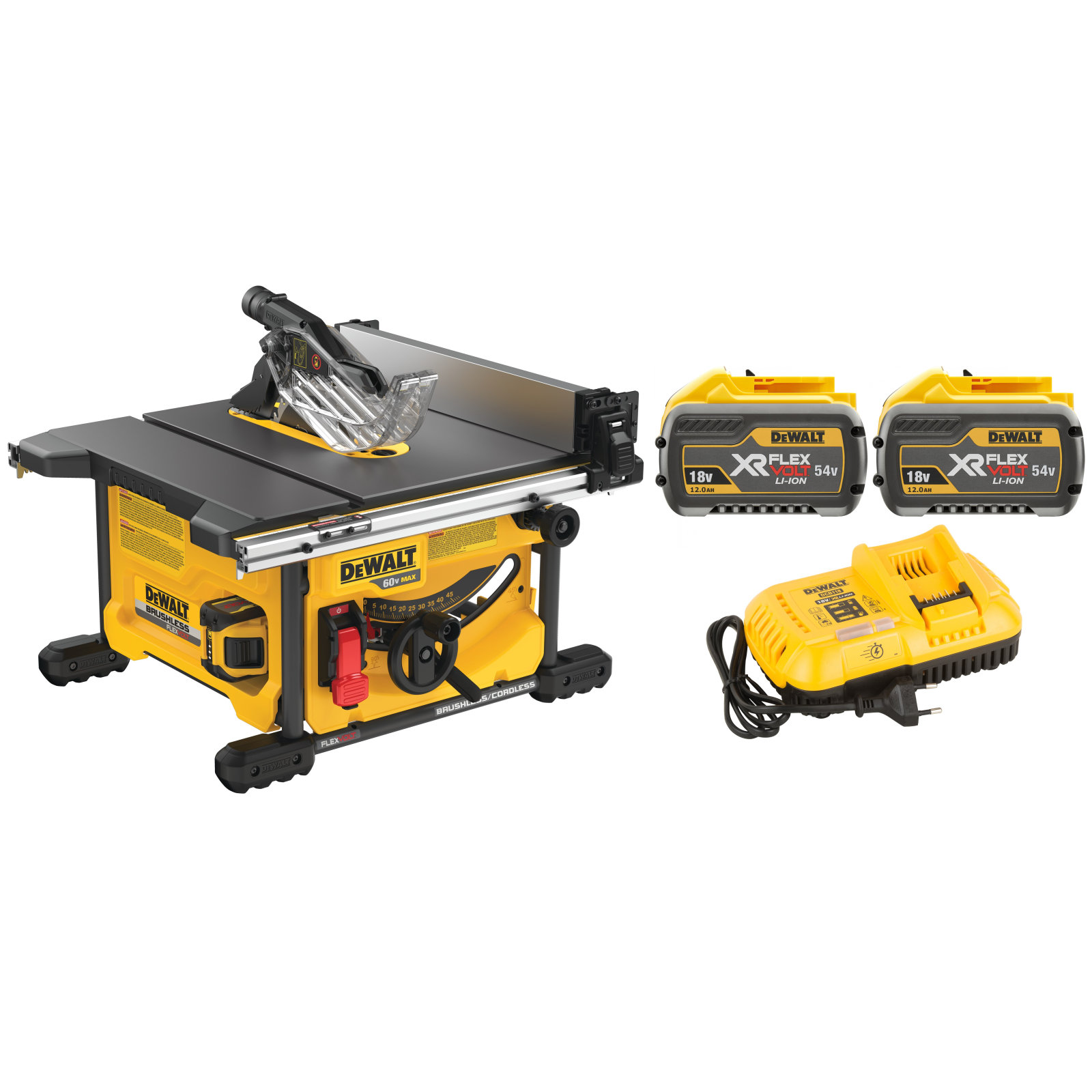 dcs7485y2-dewalt-flexvolt-54v-isilginio-pjovimo-stakles-2x120-ah DCS7485Y2 DeWALT FLEXVOLT 54V išilginio pjovimo staklės (2x12.0 Ah) - Image 1