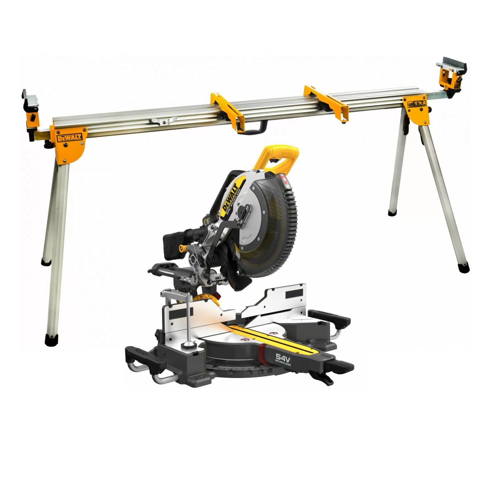 dcs781n-dewalt-flexvolt-54v-skersinio-pjovimo-stakles-305-mm-de7023-stovas DCS781N DeWALT FLEXVOLT 54V skersinio pjovimo staklės 305 mm + DE7023 stovas - Image 1