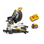 DCS781X1 DeWALT FLEXVOLT 54V skersinio pjovimo staklės 305 mm (1x9.0 Ah)