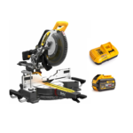 DCS781Y1 DeWALT FLEXVOLT 54V skersinio pjovimo staklės 305 mm (1x12.0 Ah)