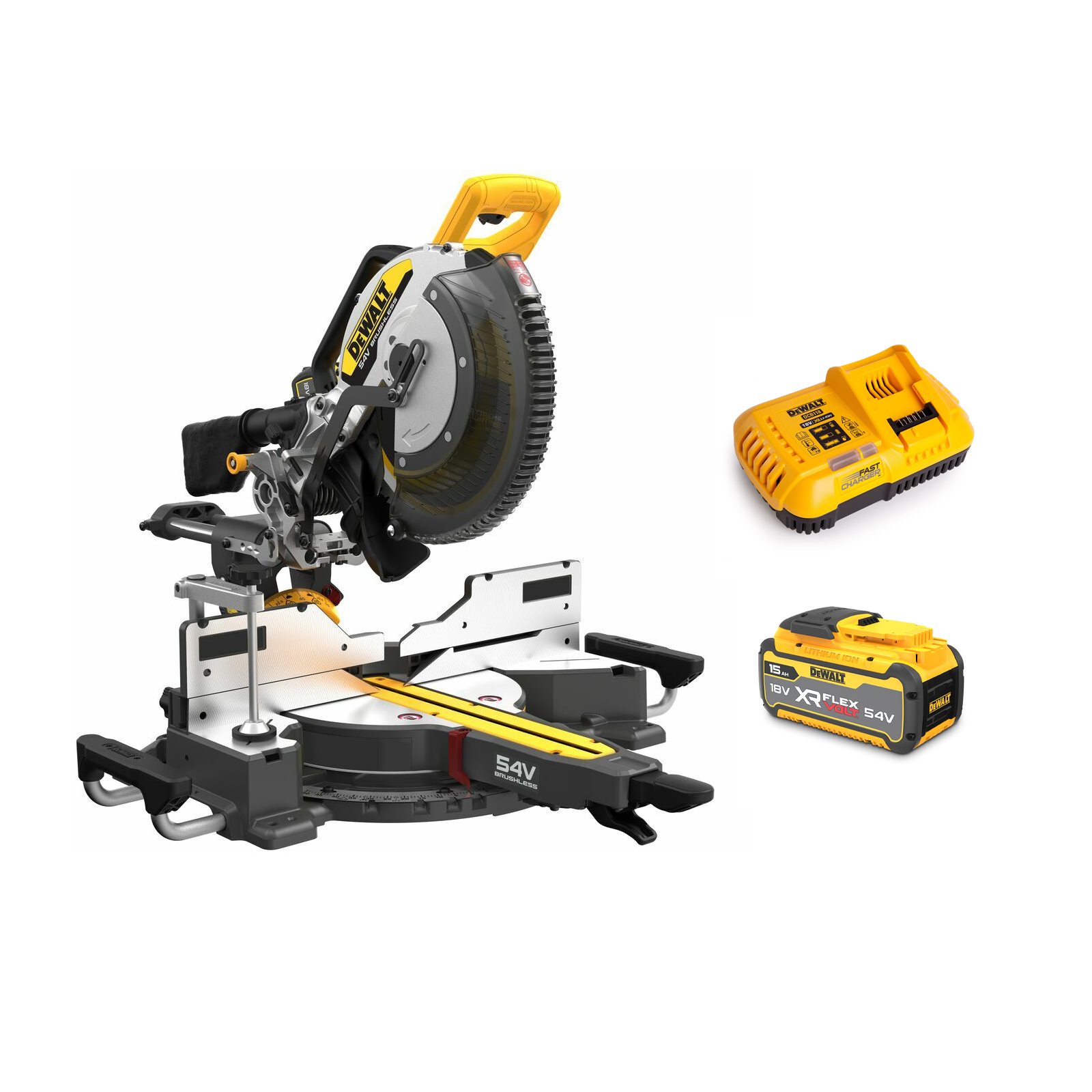 dcs781z1-dewalt-flexvolt-54v-skersinio-pjovimo-stakles-305-mm-1x150-ah DCS781Z1 DeWALT FLEXVOLT 54V skersinio pjovimo staklės 305 mm (1x15.0 Ah) - Image 1