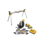 DCS782XW2 DeWALT 18V skersinio pjovimo staklės 305 mm + DE7023 skersinio pjovimo staklių stovas (2x8.0 Ah)