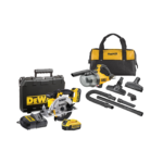 DCV501LN DeWALT 18V rankinis siurblys + DCS391M2 DeWALT 18V diskinis pjūklas (2x4.0 Ah)