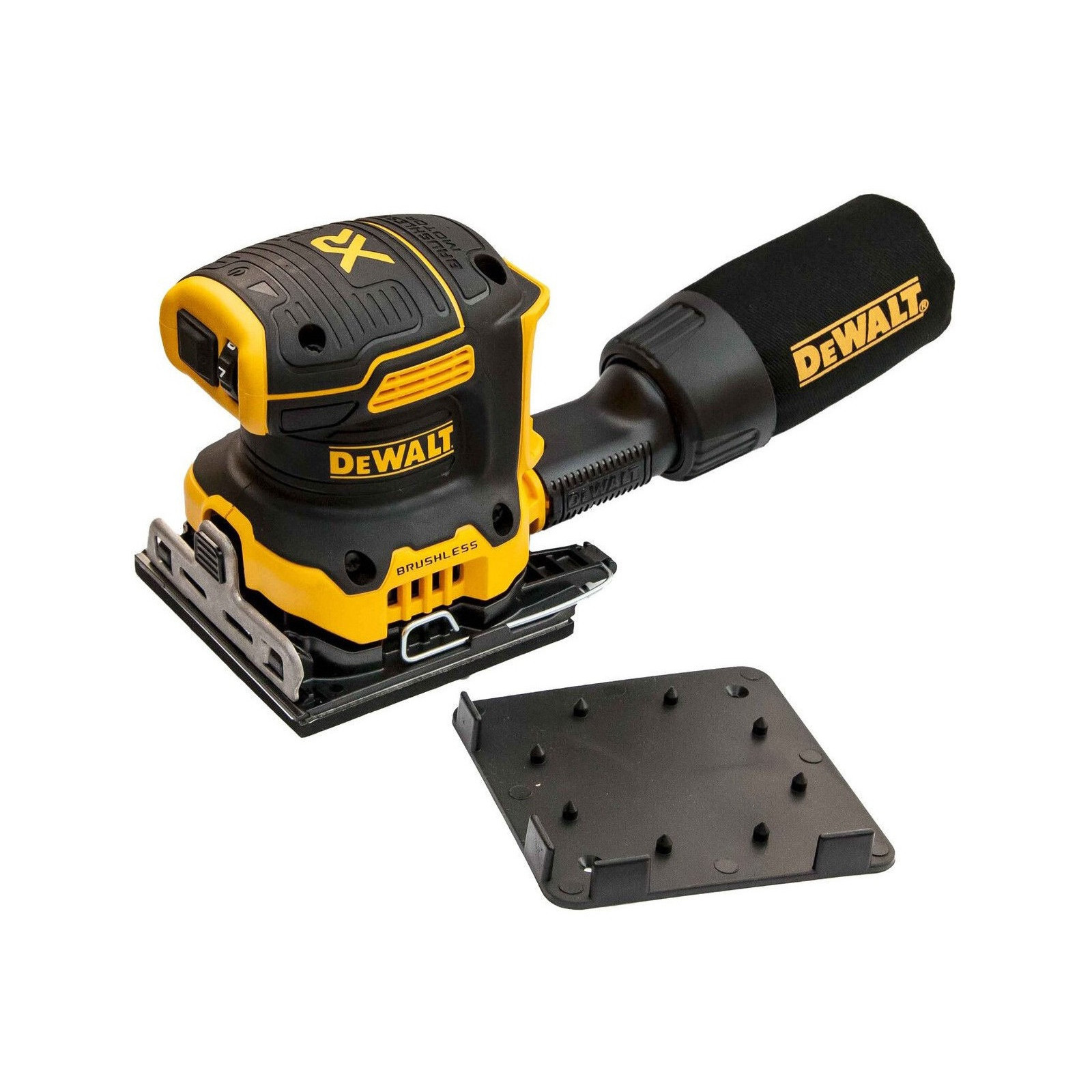 dcw200n-dewalt-18v-plokstuminis-slifuoklis DCW200N DeWALT 18V plokštuminis šlifuoklis - Image 1