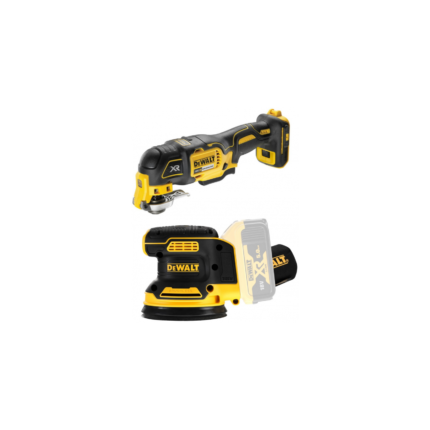 DCW210N DeWALT 18V 125 mm ekscentrinis šlifuoklis + DCS356N 18V daugiafunkcinis įrankis