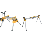 DE7400 DeWALT Heavy Duty sulankstomas išilginio pjovimo staklių stovas + DE7023 skersinio pjovimo staklių stovas