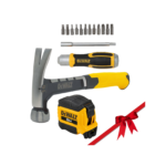 DeWALT atsuktuvo, ruletės ir plaktuko rinkinys
