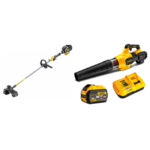 DeWALT DCMBA572X1 54V FLEXVOLT pūstuvas + DCM571N FLEXVOLT 54V žoliapjovė - trimeris