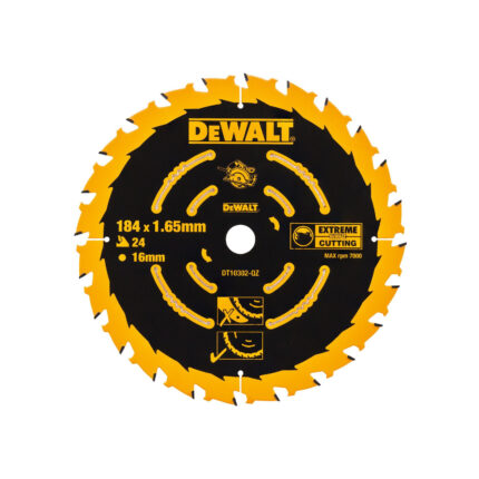 DeWALT diskas medienai 184x16 mm 24T/40T