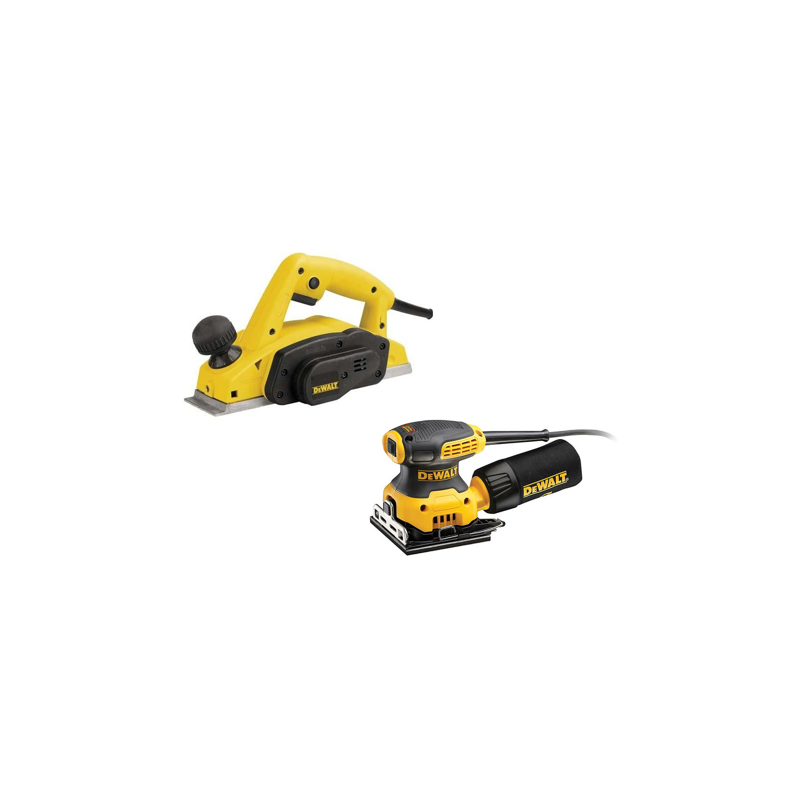 dewalt-dw680-elektrinis-oblius-25-mm-dwe6411-230w-elektrinis-slifuoklis DeWALT DW680 elektrinis oblius 2.5 mm + DWE6411 230W elektrinis šlifuoklis - Image 1