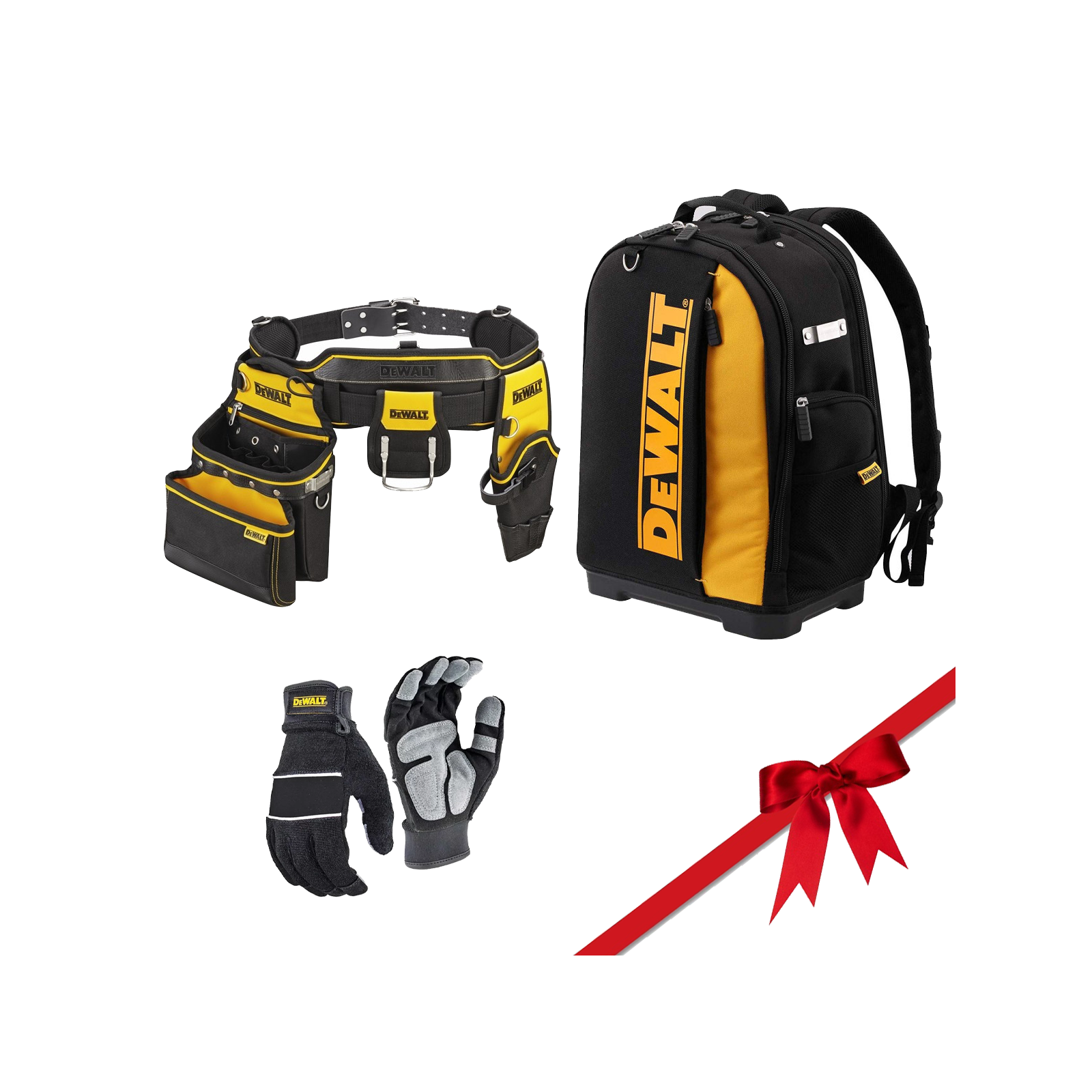 dewalt-pirstiniu-irankiu-kuprines-ir-prijuostes-rinkinys DeWALT pirštinių, įrankių kuprinės ir prijuostės rinkinys - Image 1
