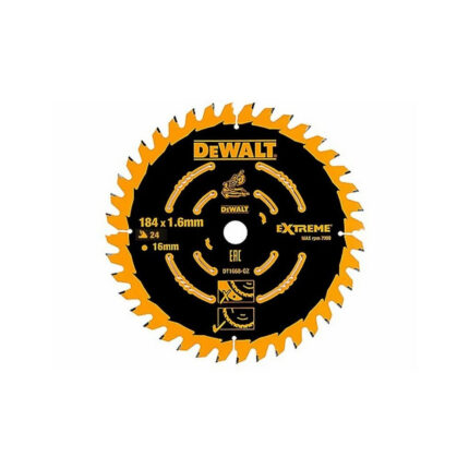 DeWALT pjovimo diskas 184x16 mm 24T/40T