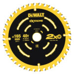 DeWALT pjovimo diskas medienai 165x16/20mm 24T/40T