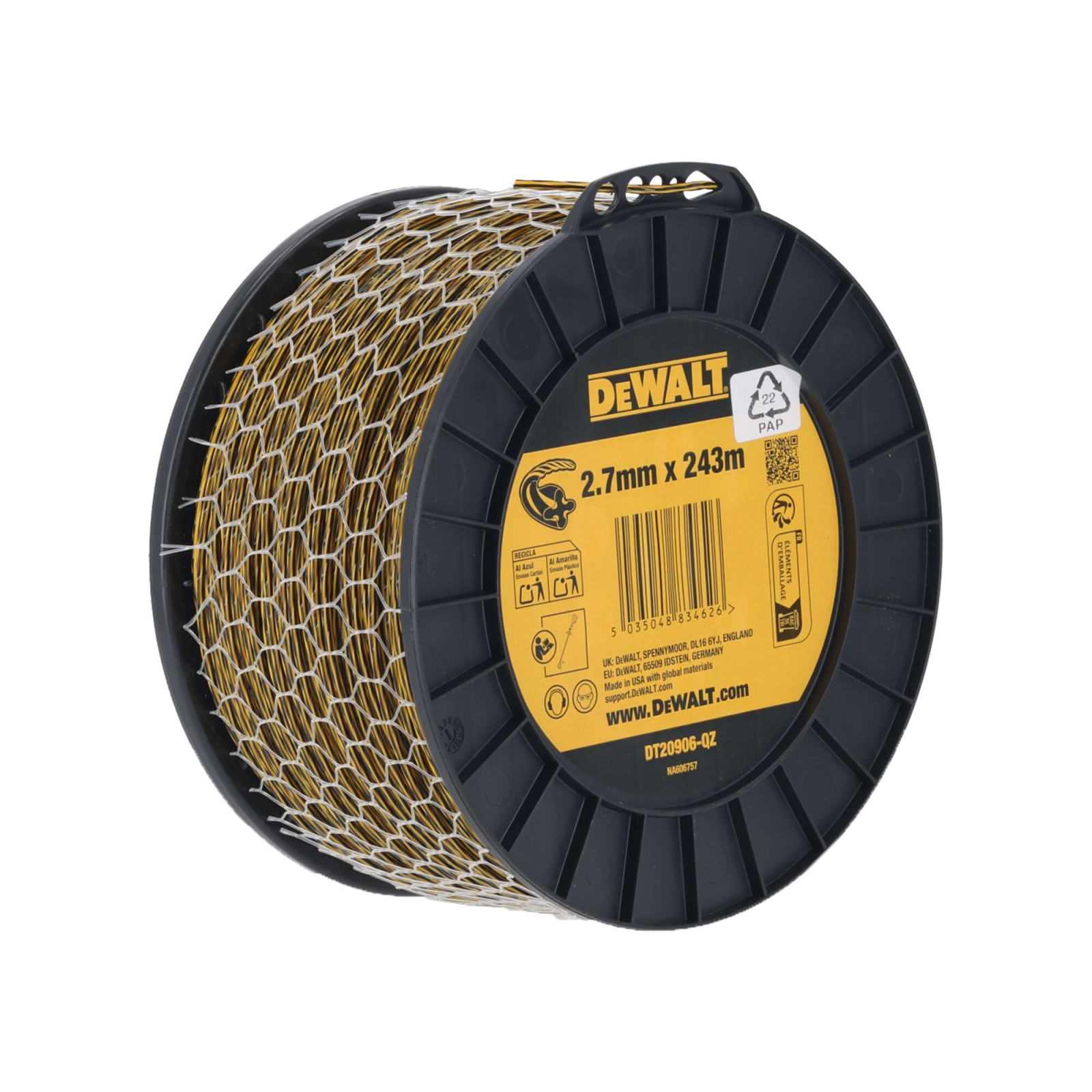 dt20906-dewalt-trimerio-valas-27-mm-210-m DT20906 DeWALT trimerio valas 2.7 mm, 210 m - Image 1