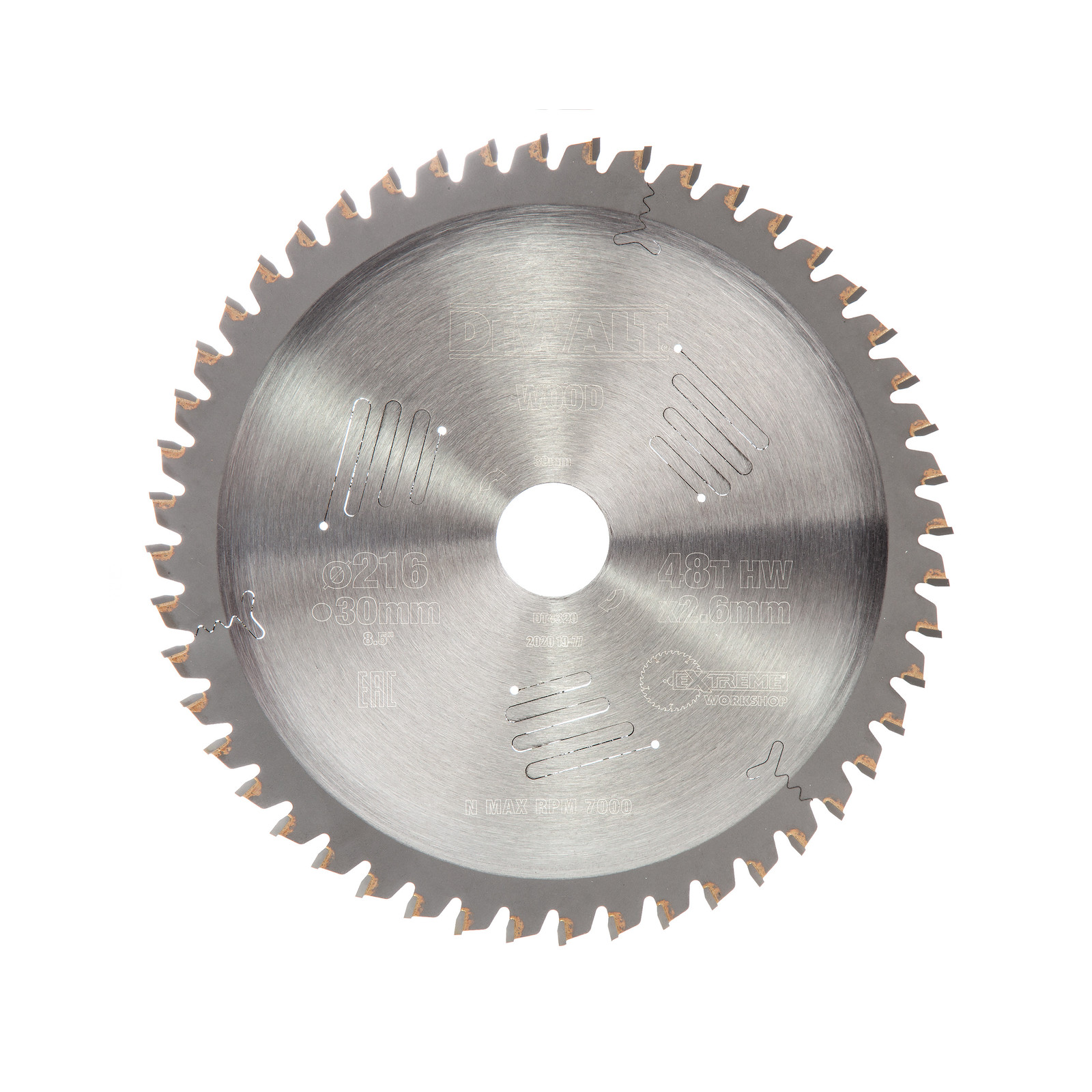 dt4320-dewalt-diskas-216x30-mm-48t DT4320 DeWALT diskas 216x30 mm 48T - Image 1