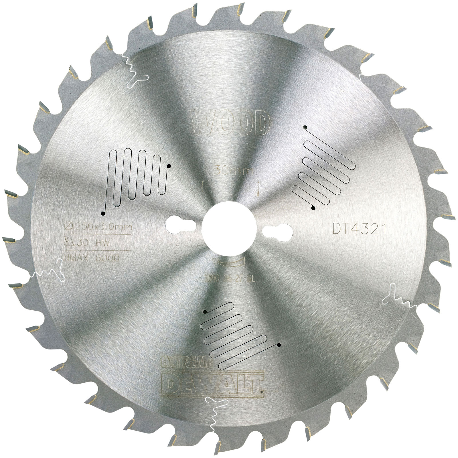 dt4321-dewalt-pjovimo-diskas-250-mm-30t DT4321 DeWALT pjovimo diskas 250 mm 30T - Image 1
