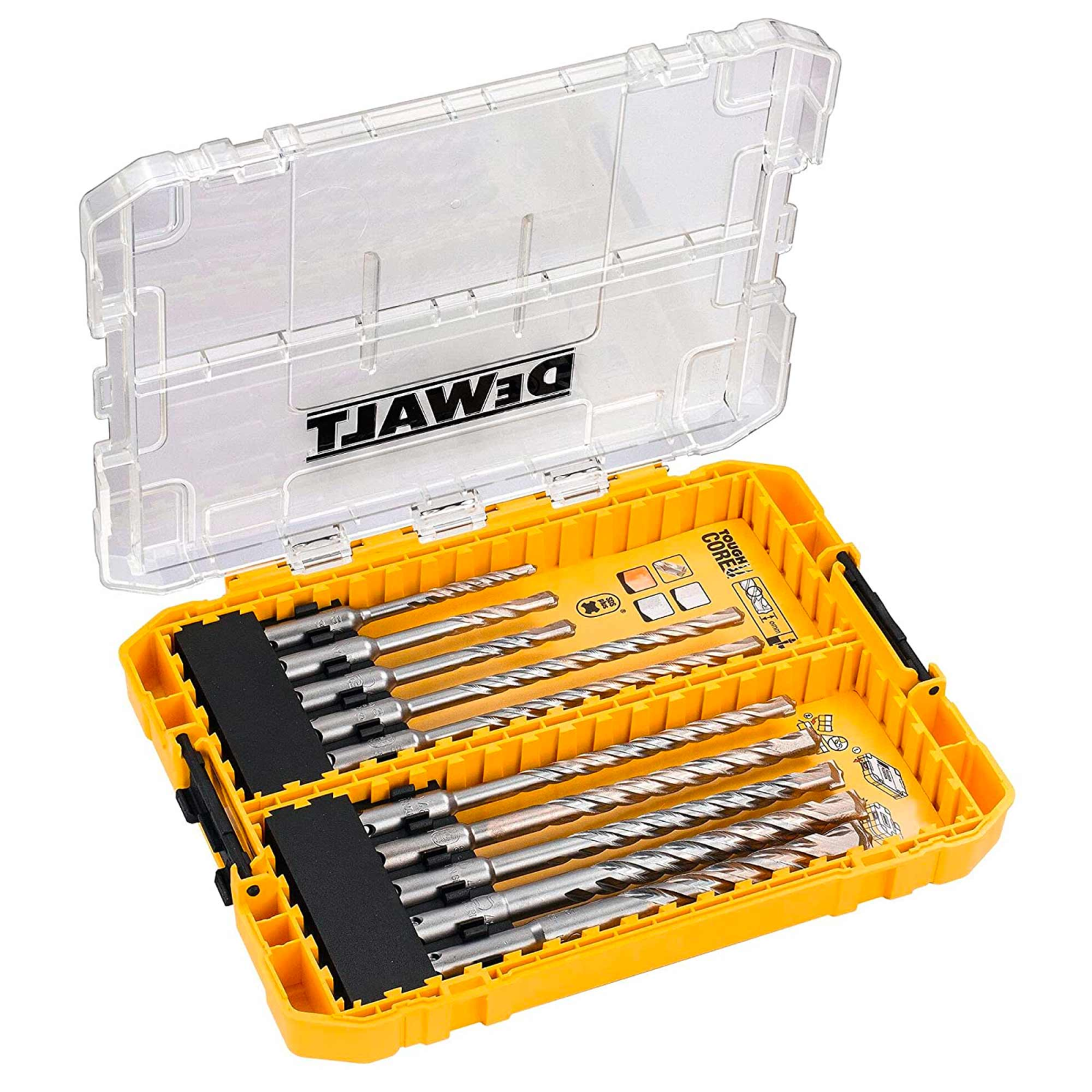 dt70753-dewalt-sds-plus-graztu-rinkinys-10-vnt DT70753 DeWALT SDS PLUS grąžtų rinkinys 10 vnt. - Image 1