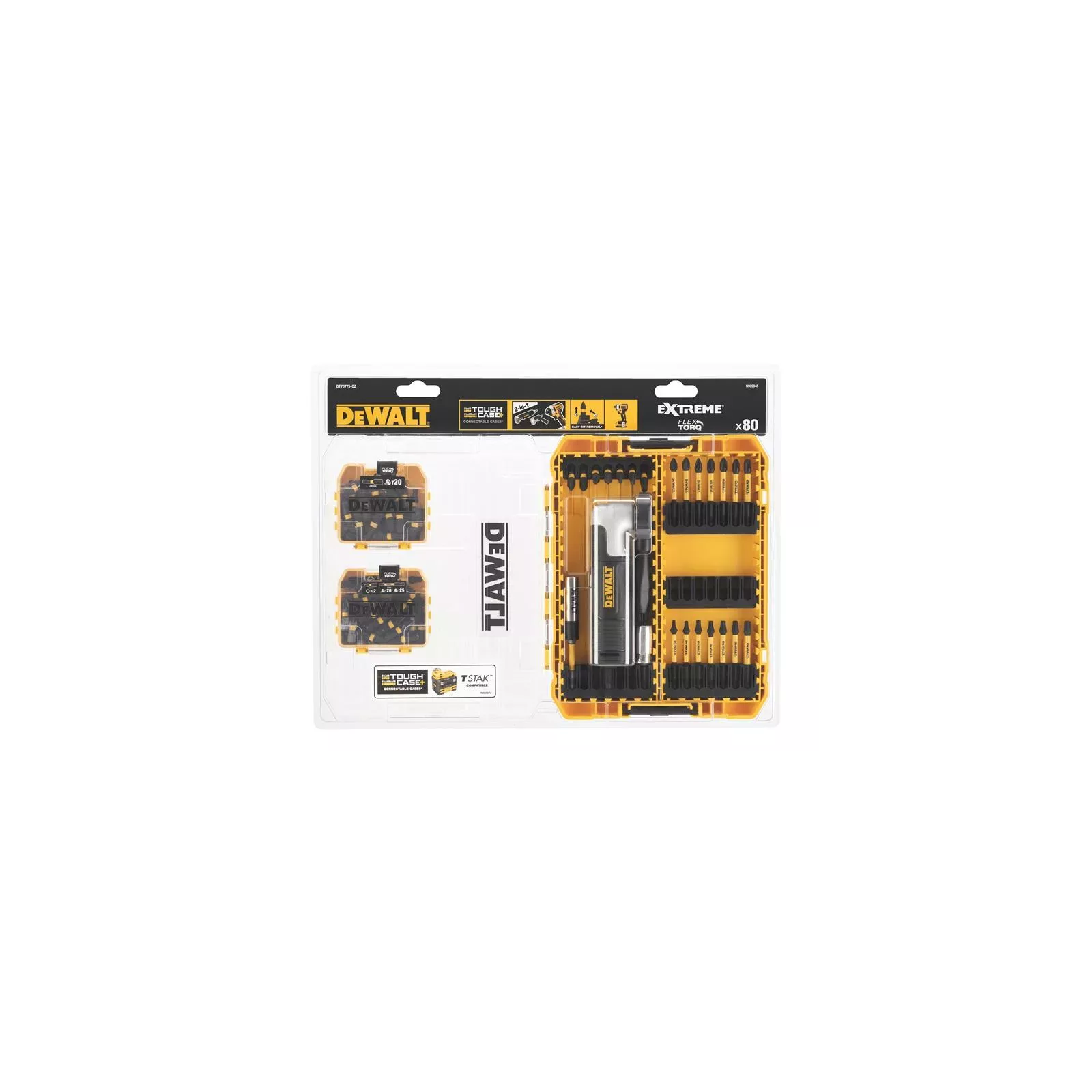 dt70775-dewalt-sukimo-antgaliu-rinkinys-80-vnt DT70775 DeWALT sukimo antgalių rinkinys (80 vnt.) - Image 1