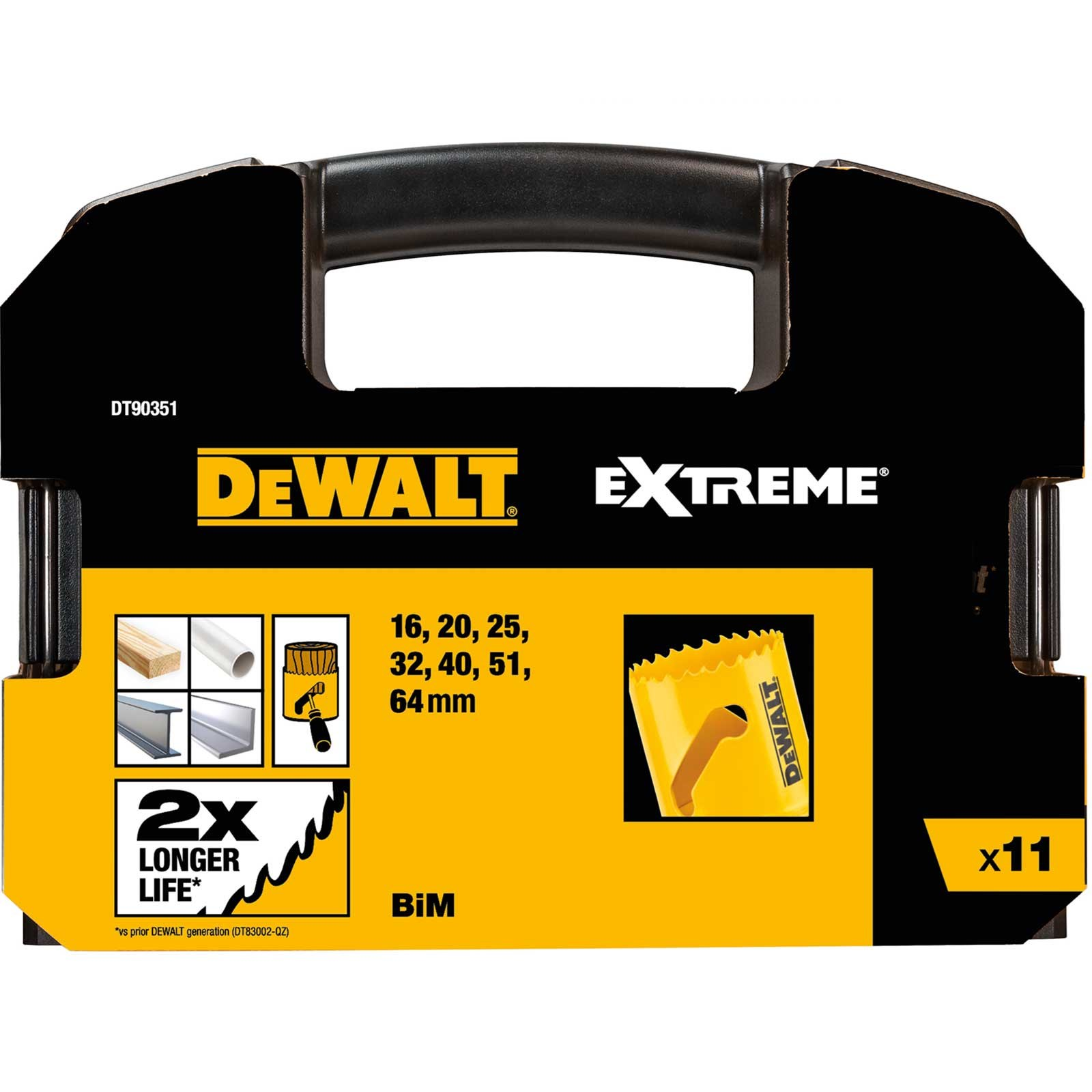 dt90351-dewalt-grezimo-karunos-11-vnt DT90351 DeWALT gręžimo karūnos 11 vnt. - Image 1