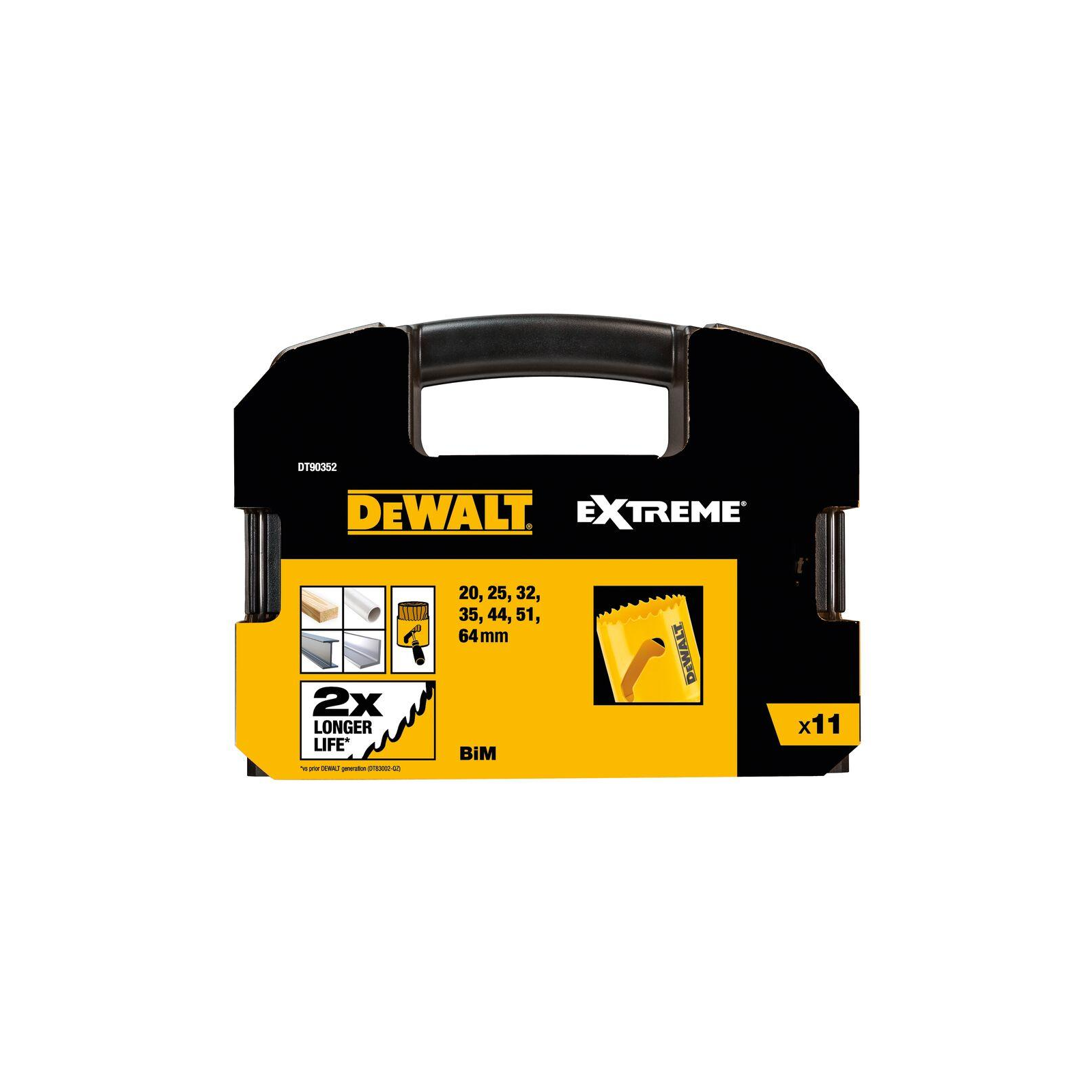 dt90352-dewalt-grezimo-karunos-11-vnt DT90352 DeWALT gręžimo karūnos 11 vnt. - Image 1