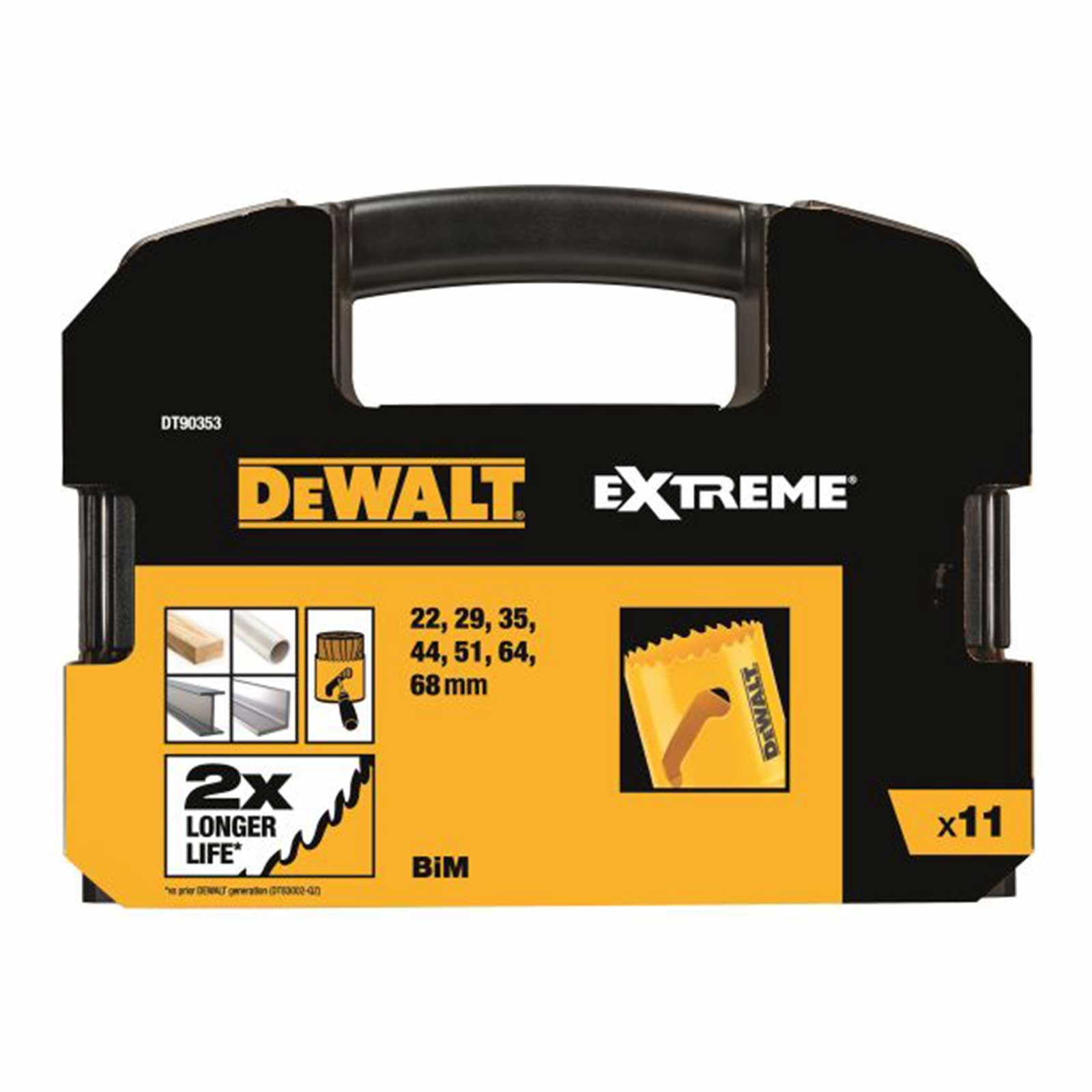 dt90353-dewalt-grezimo-karunos-11-vnt DT90353 DeWALT gręžimo karūnos 11 vnt. - Image 1