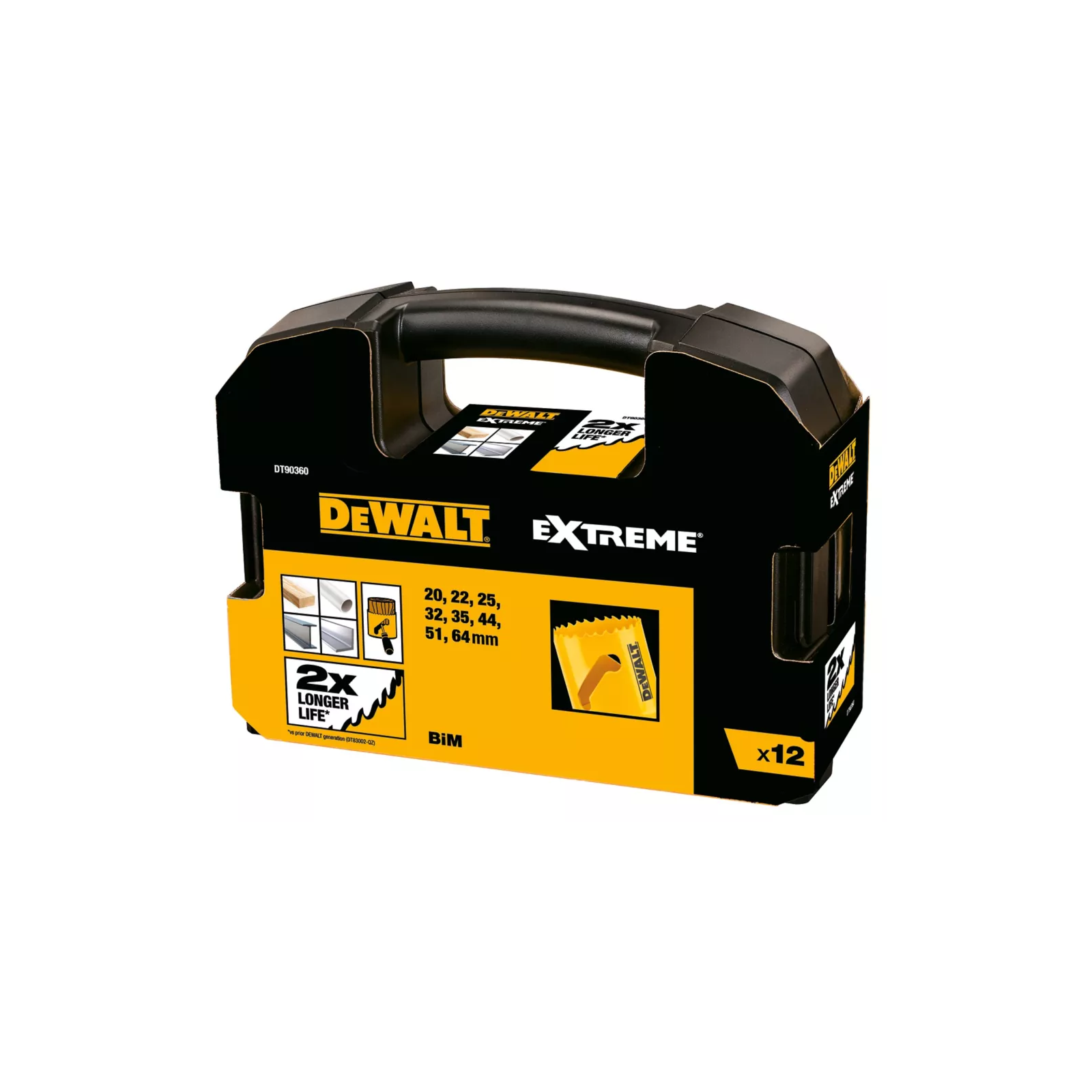 dt90360-dewalt-grezimo-karunos-12-vnt DT90360 DeWALT gręžimo karūnos 12 vnt. - Image 1